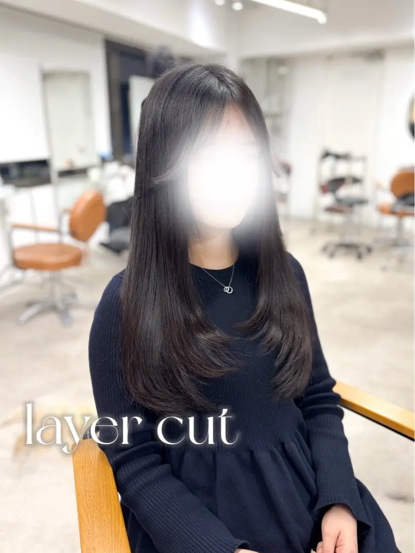 ロング レイヤーカット トリートメント ♡SHURI ボブカット募集♡のヘアスタイル