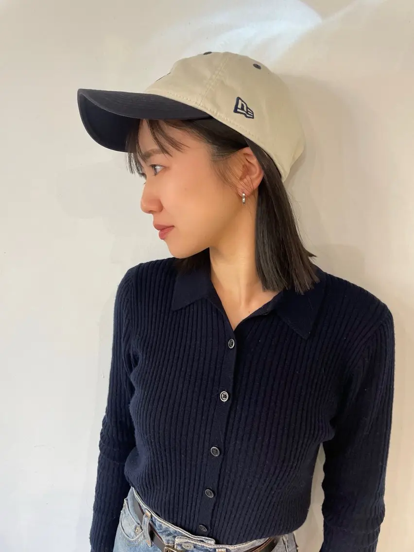 ミディアム 切りっぱなしボブ ボブ LA.MIU★ 八王子店Mayuのヘアスタイル