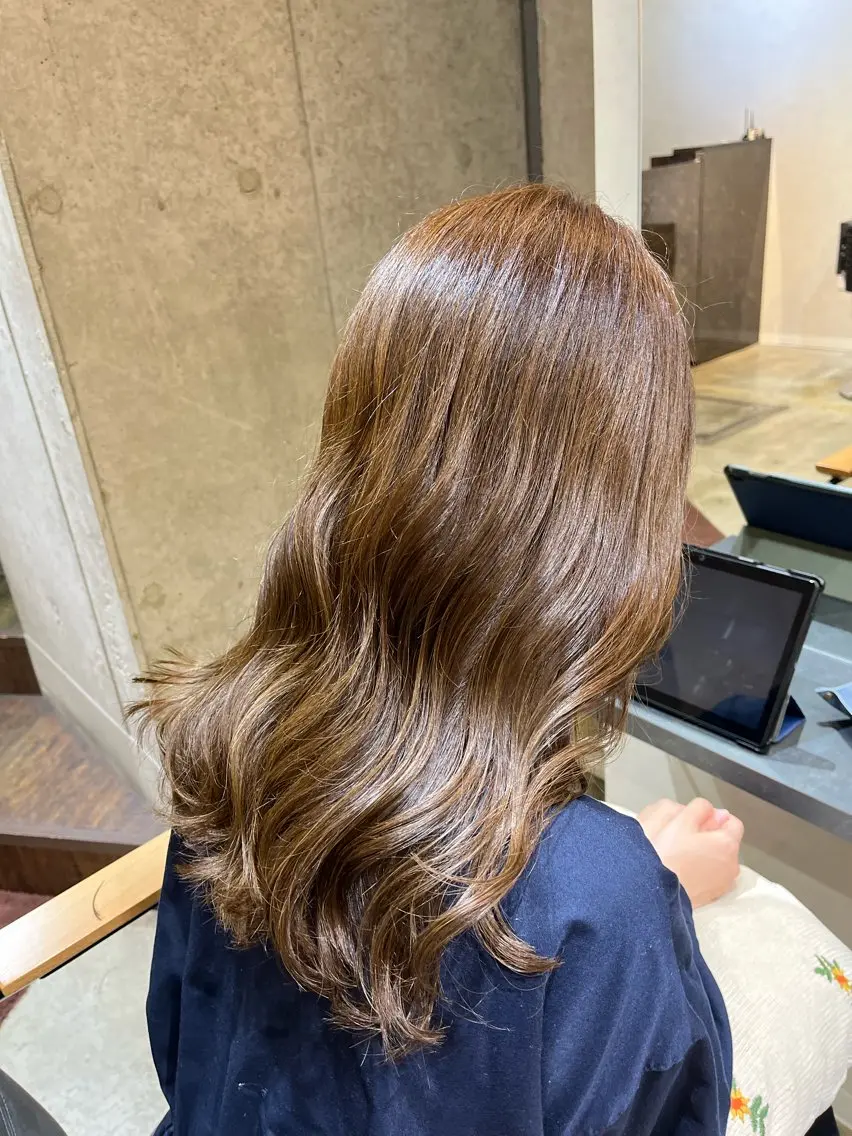 セミロング カラー 🍒艶髪カラー🍒 青木 瞳のヘアスタイル