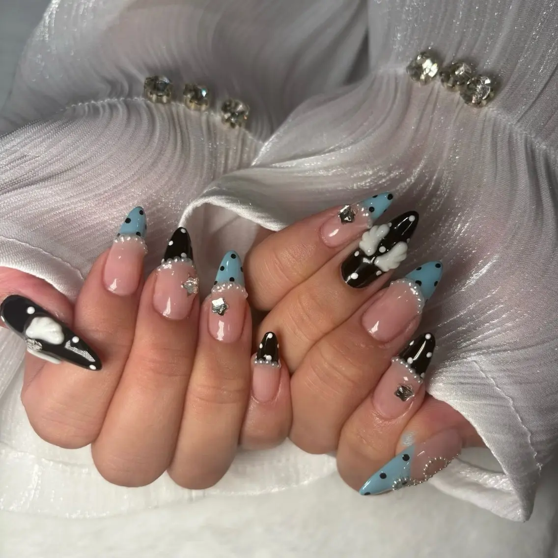 🎀チップ長さ出し🎀量産・地雷系🧸🤍持ち込みデザイン◎アート&パーツ180分やり放題の写真