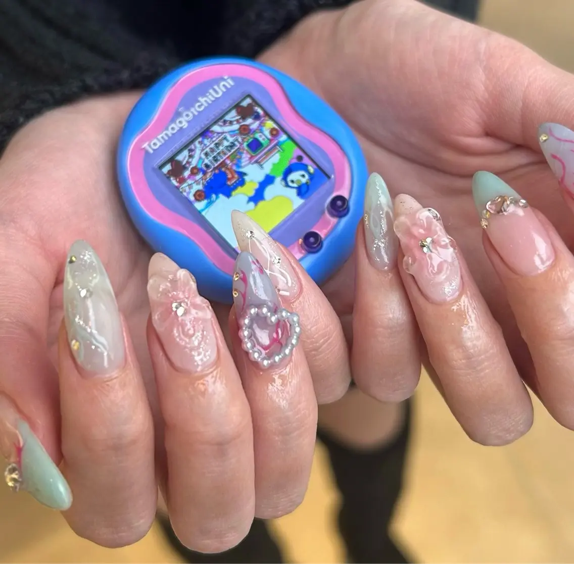 ネイル SEINA_ NAIL🐈‍⬛💗のネイルデザイン