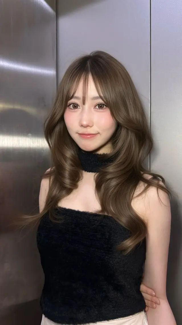 ロング カラー ヘアカラー ヘアセット 上品モテヘア🩶 karen🩶のヘアスタイル