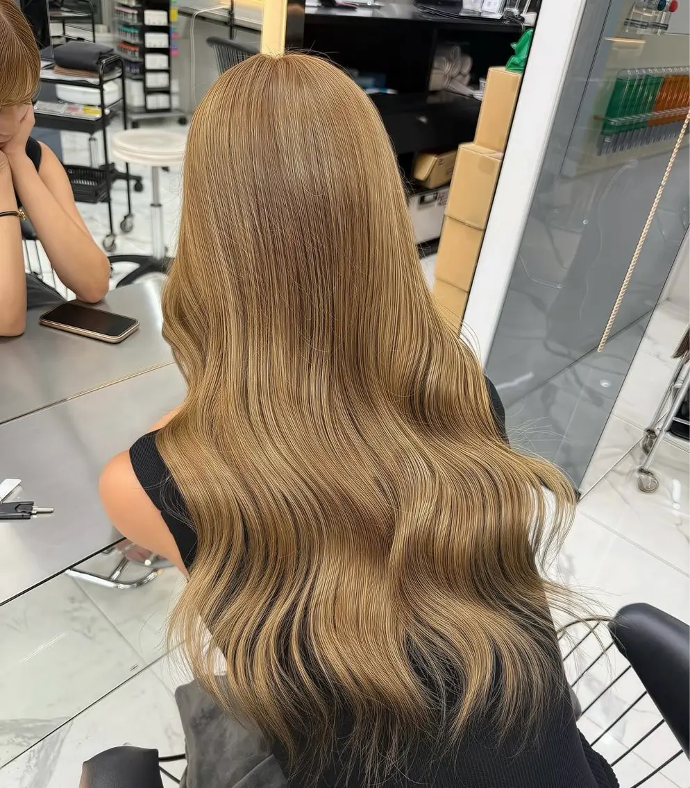 ロング カラー ヘアカラー 笠間 啓聖のヘアスタイル