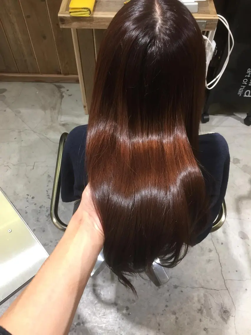 つやカラー+1stepトリートメントの写真
