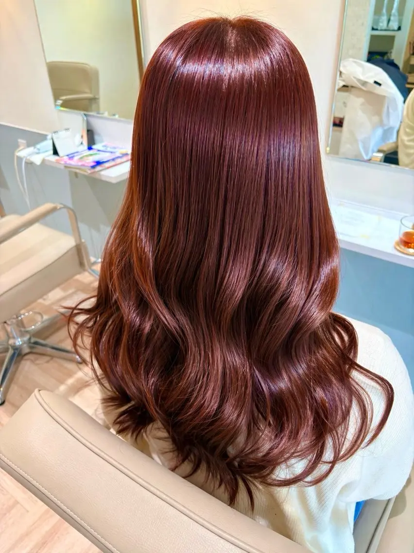 ロング カラー 舩坂 友賀のヘアスタイル