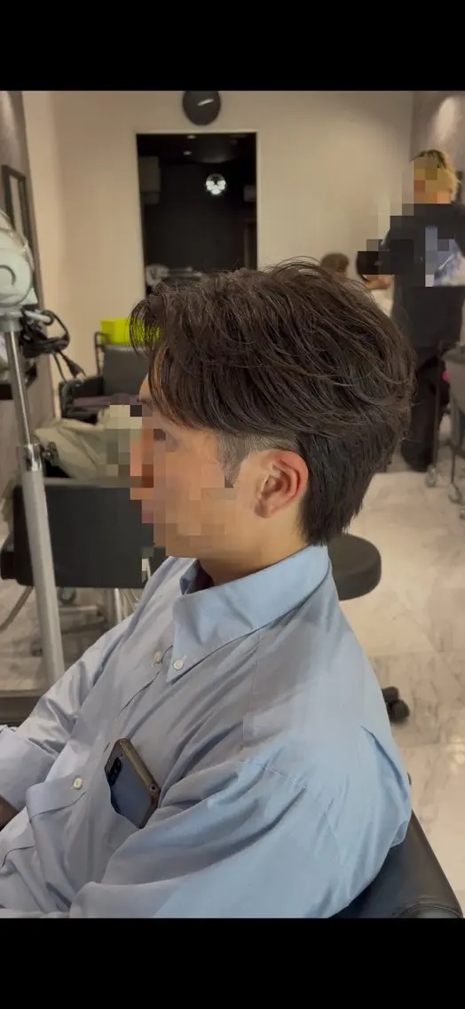 ショート パーマ メンズ メンズパーマ ニュアンスパーマ カット パーマ メンズスタイル 歩夢のヘアスタイル