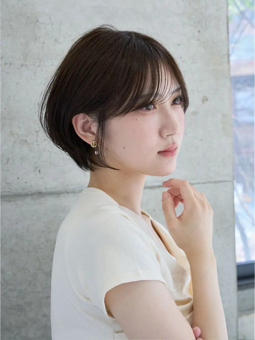ショート カラー ショートヘア レイヤー透明感カラー /gima🌱のヘアスタイル