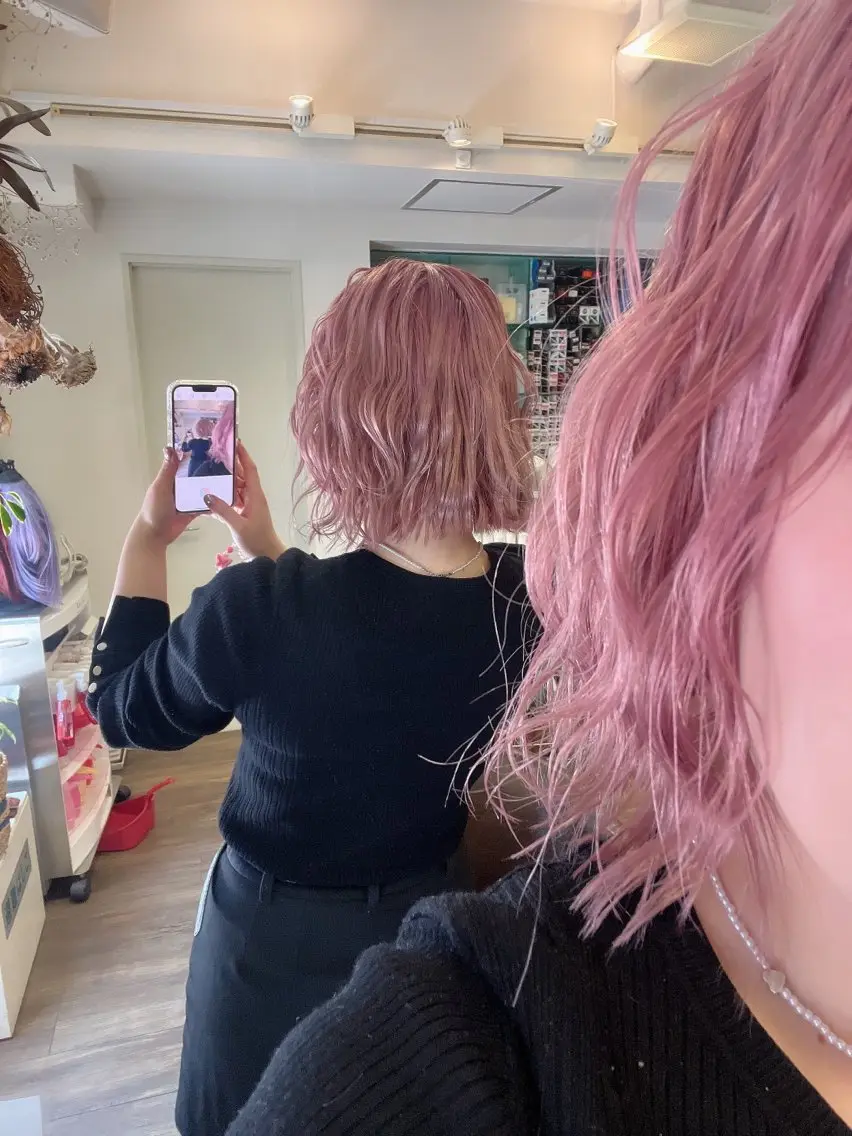 カラー ボブ ヘアカラー いまい ちひろのヘアスタイル
