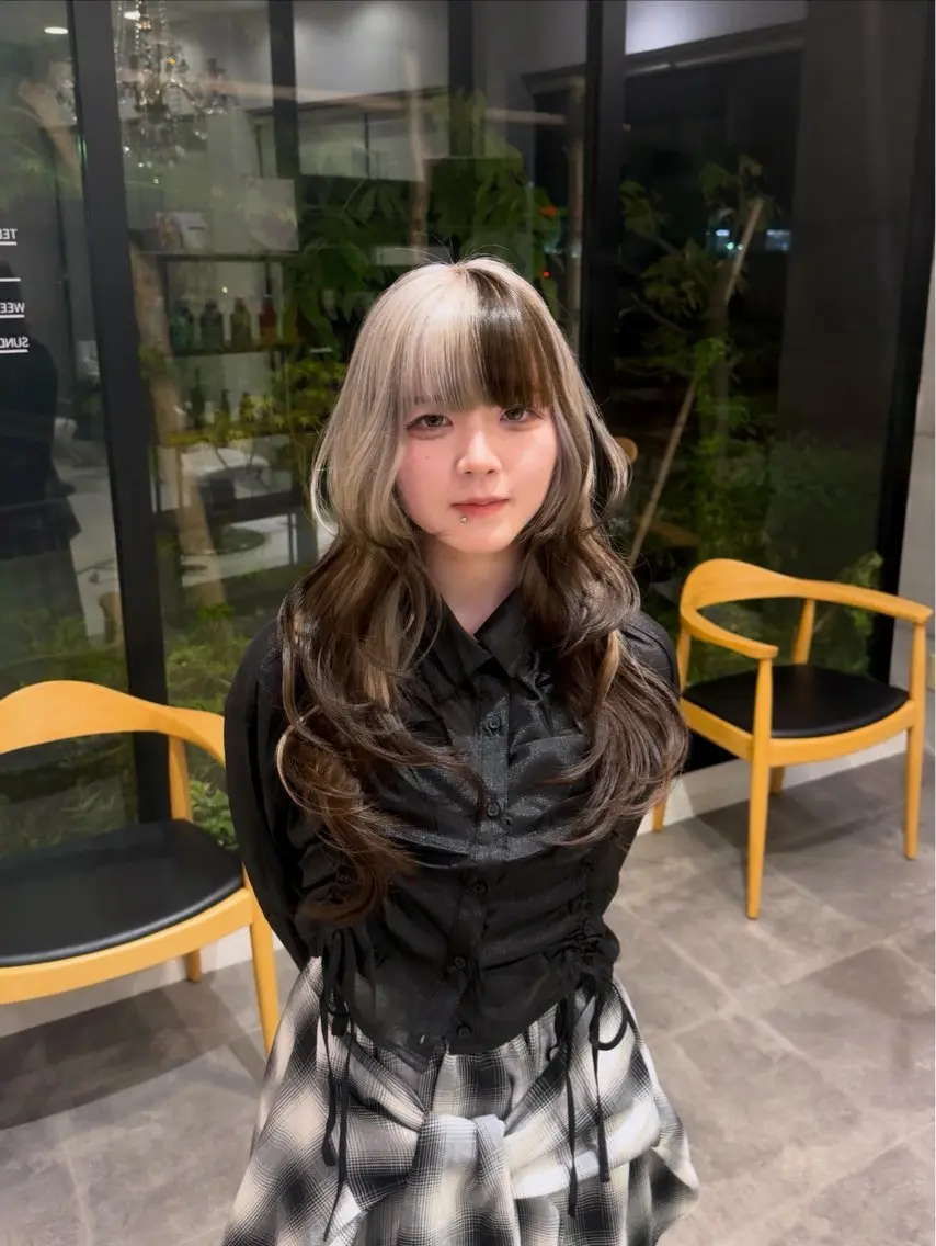 ロング ハイレイヤー レイヤーカット 大野 智亜里のヘアスタイル