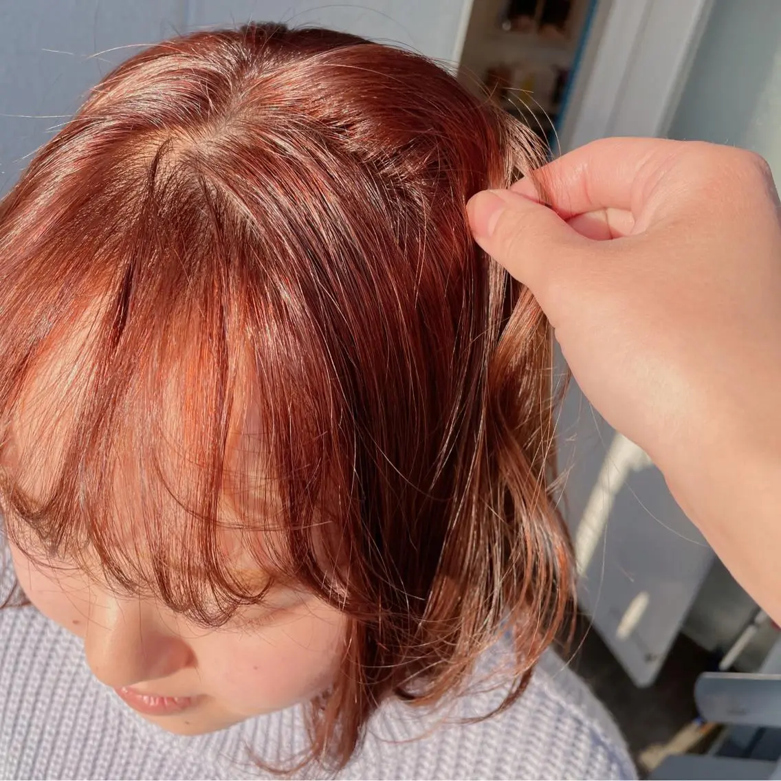 ショート カラー ヘアアレンジ なつき/艶ピンク/ girly hairのヘアスタイル