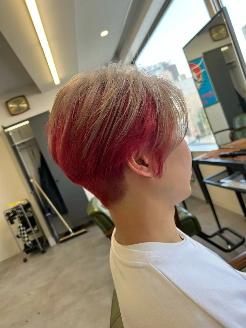 カラー メンズ カット ヘアカラー トリートメント SHAFT Ieiriのヘアスタイル