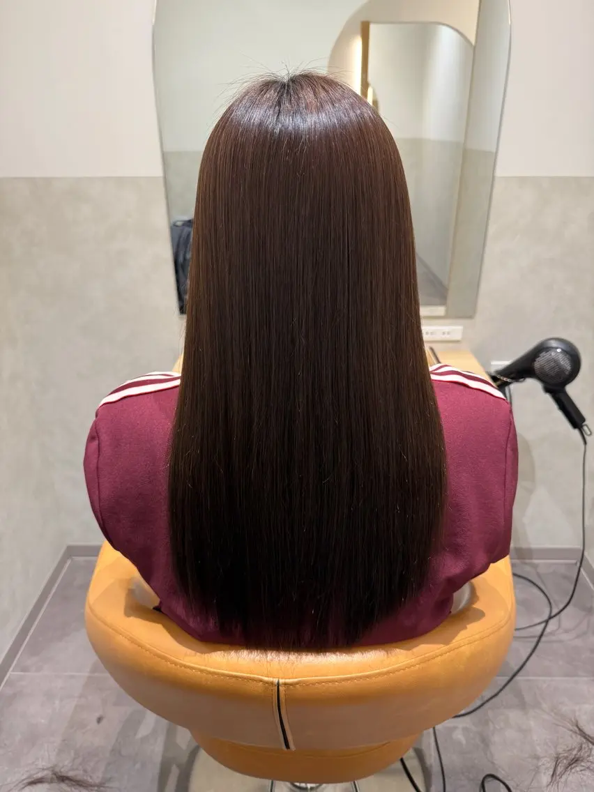 ロング 髪質改善 縮毛矯正 トリートメント 阿部 祥大のヘアスタイル