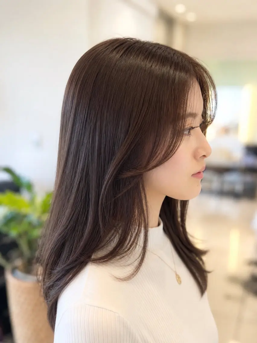 セミロング カット トリートメント 金子 直樹のヘアスタイル