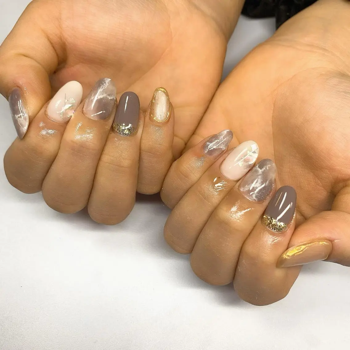 ネイル 大理石ネイル(マーブル) vivi nailのネイルデザイン