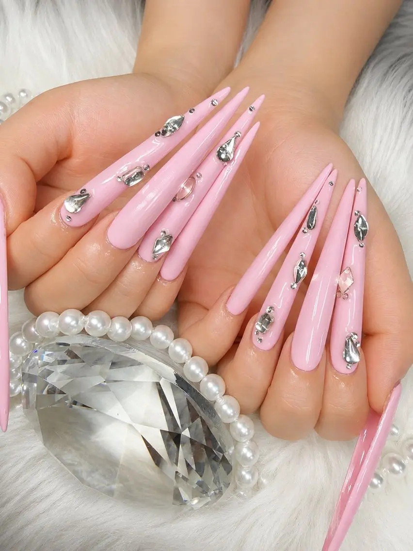 ネイル アートネイル オーロラネイル チークネイル 長さ出し フットネイル Chan nailsのネイルデザイン