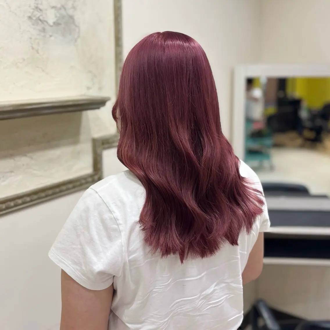 セミロング カラー ピンクカラー カット ヘアカラー トリートメント MIRAN stylistのヘアスタイル