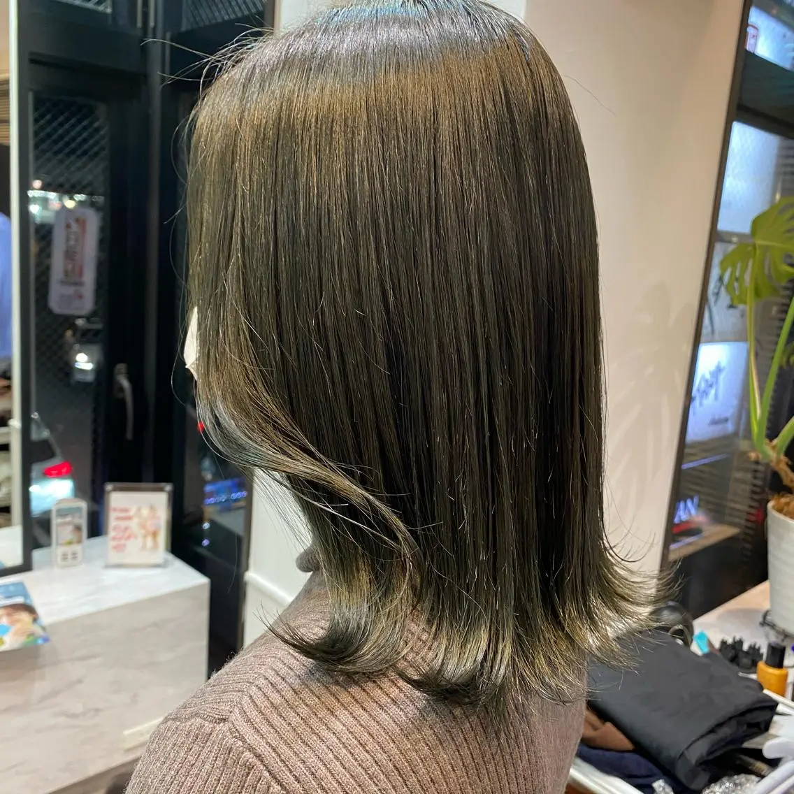 ミディアム カラー ヘアアレンジ MOE /Zina横浜2ndのヘアスタイル