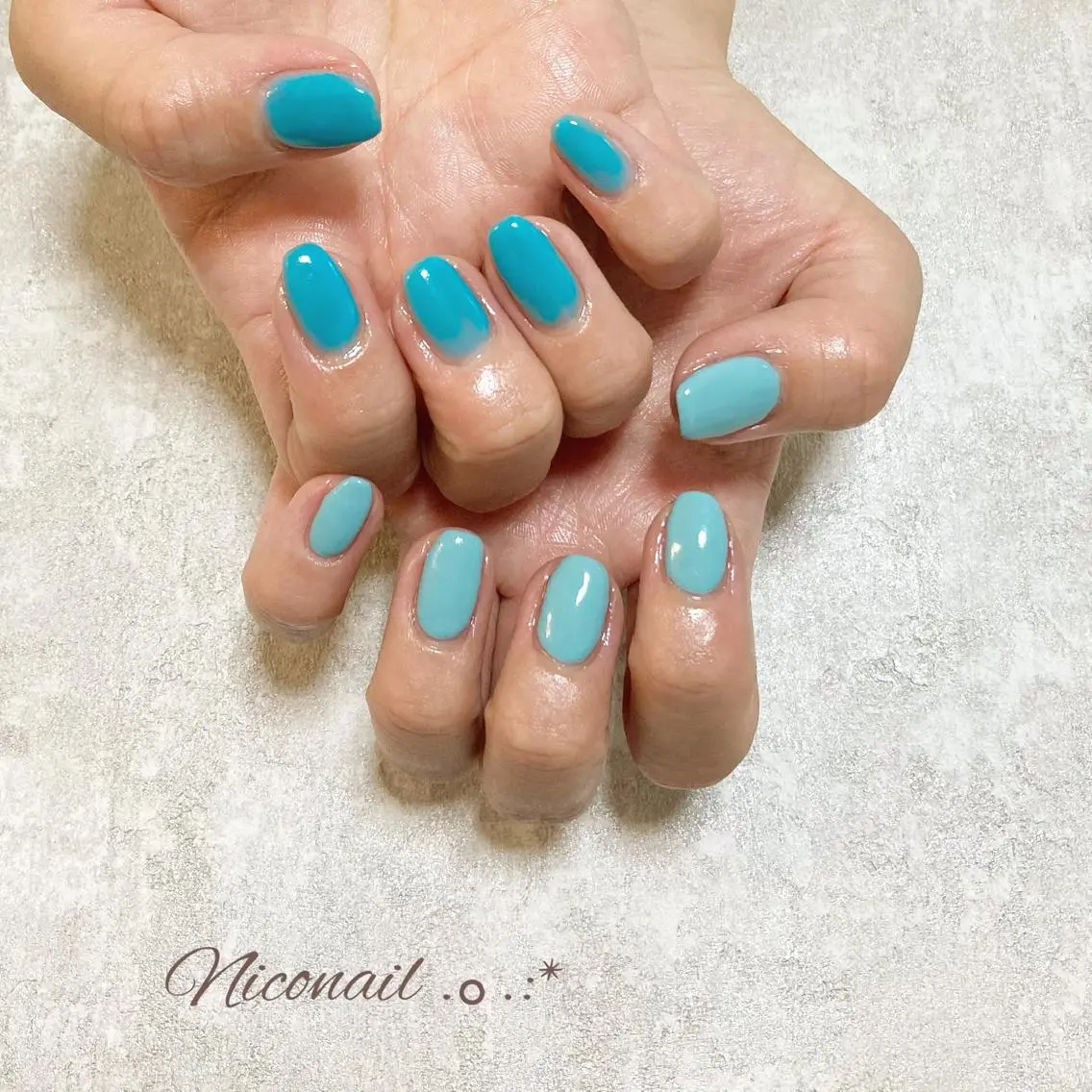 ネイル ワンカラーネイル Niconail ☆ 仙川/ Aiのネイルデザイン