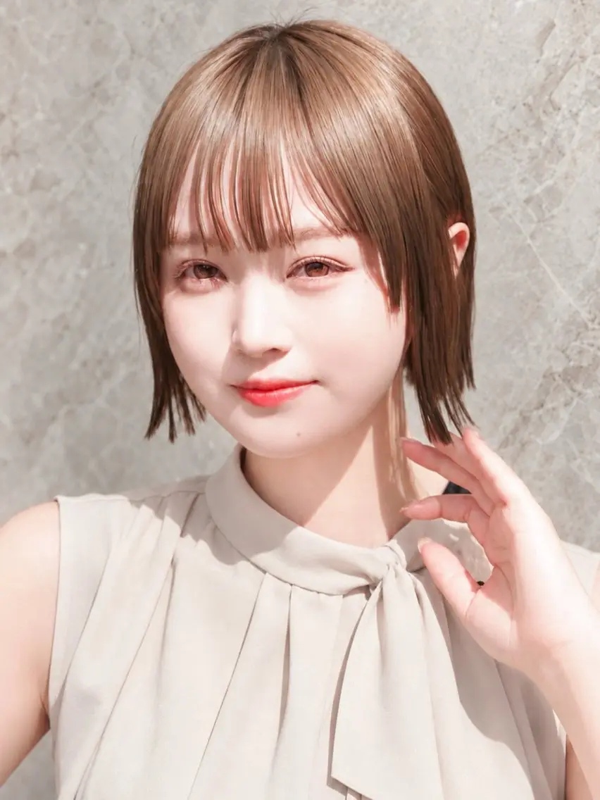 ミディアム ボブ カット トリートメント 🏆AWARD全国 4位/祝田巳幸のヘアスタイル