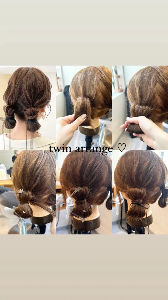 ヘアアレンジ 対馬 粘音のヘアスタイル
