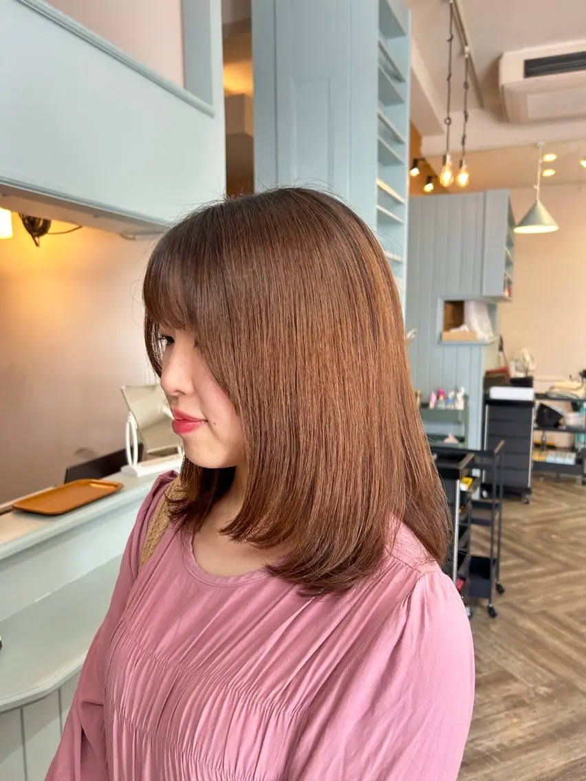 ミディアム sena 𝜗𝜚のヘアスタイル