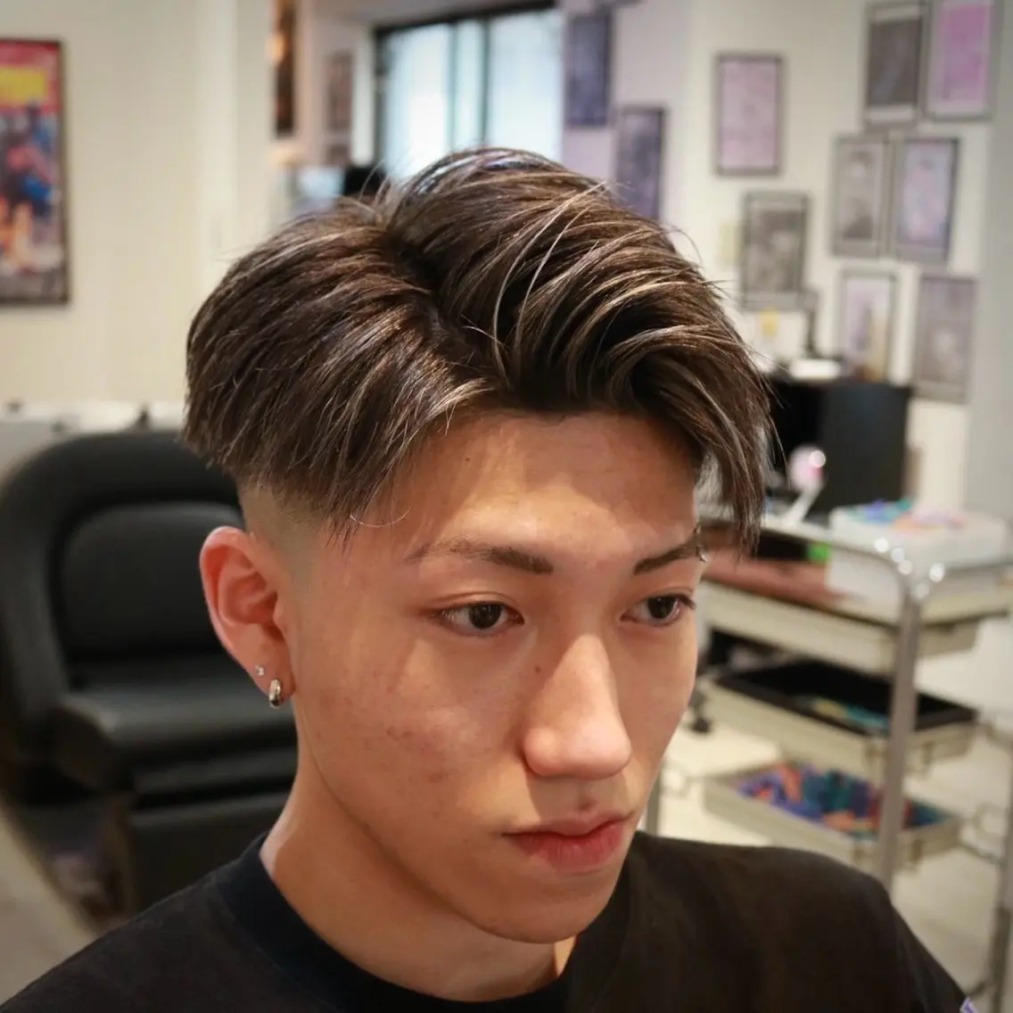 ショート メンズ フェードカット スキンフェード カット 立川メンズカット/ メンズパーマ💈三上のヘアスタイル