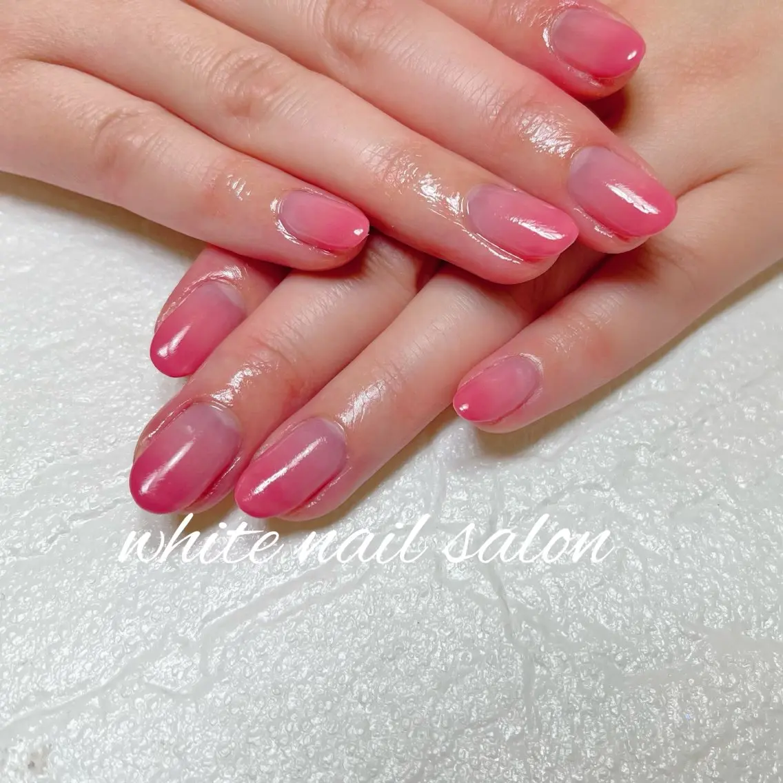 ネイル ラメ(グリッター) シンプルネイル white nail salonのネイルデザイン