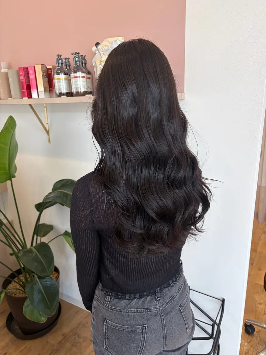 ロング ヘアカラー ponterosso はなのヘアスタイル
