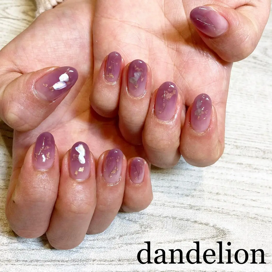 ネイル ハンドネイル ハンドケア dandelion ダンデライオンのネイルデザイン
