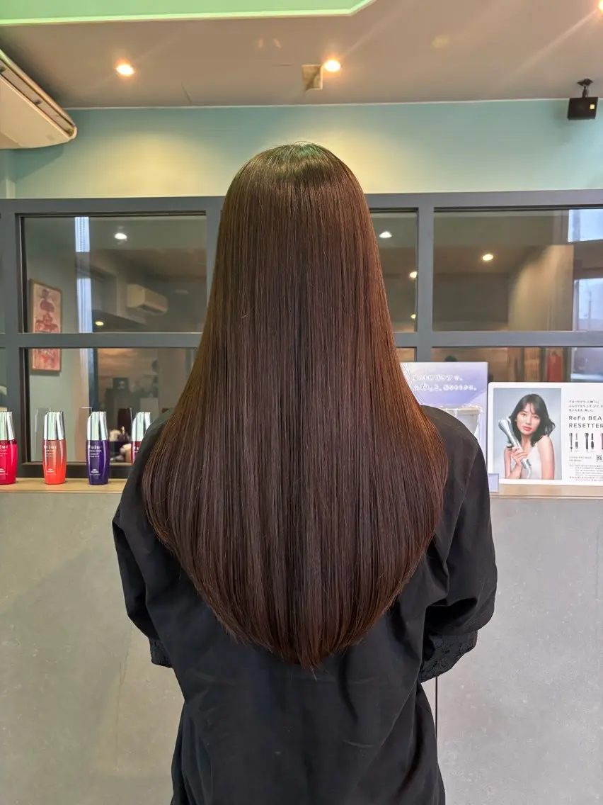 ロング レイヤーカット カット 🫧古田 穂香🫧カットモデルのヘアスタイル