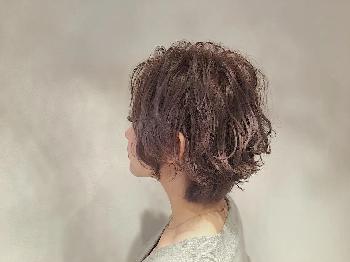 ショート カラー カラーモデル募集中 美容室ハピスのヘアスタイル
