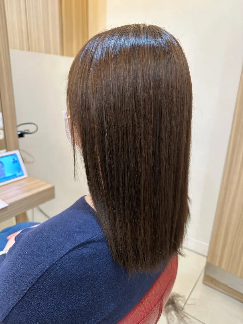 カラー ナチュラルヘア 神田一瑳のヘアスタイル