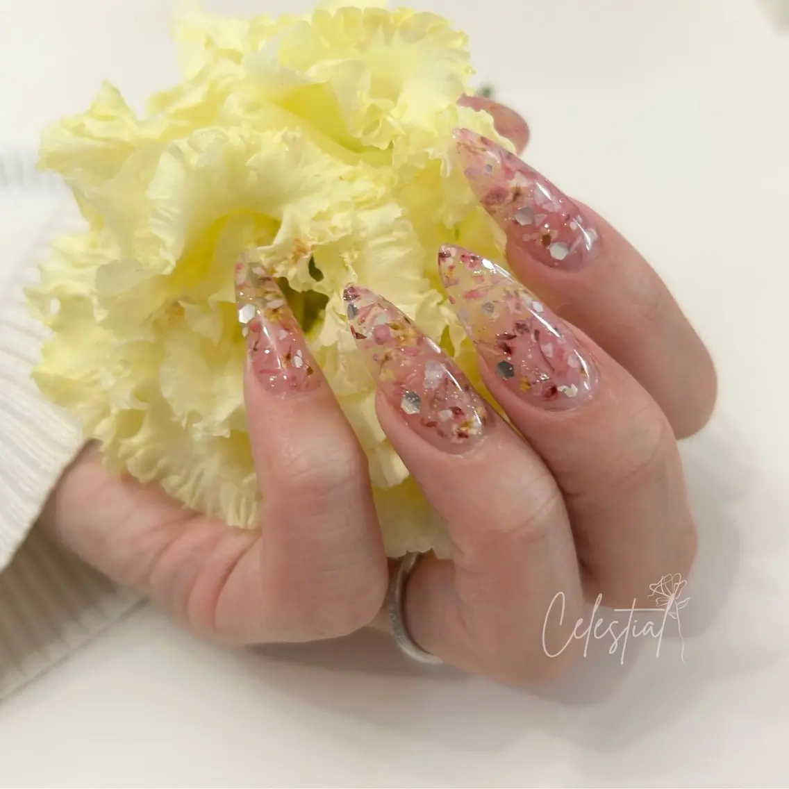 ネイル フラワーネイル Celestial nailのネイルデザイン