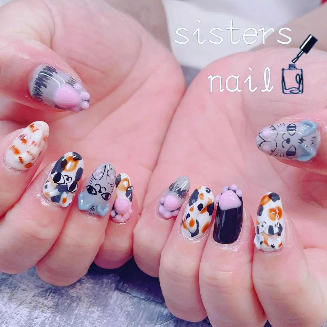 ネイル アートネイル ハンドネイル ハンドケア sisters nail.fのネイルデザイン