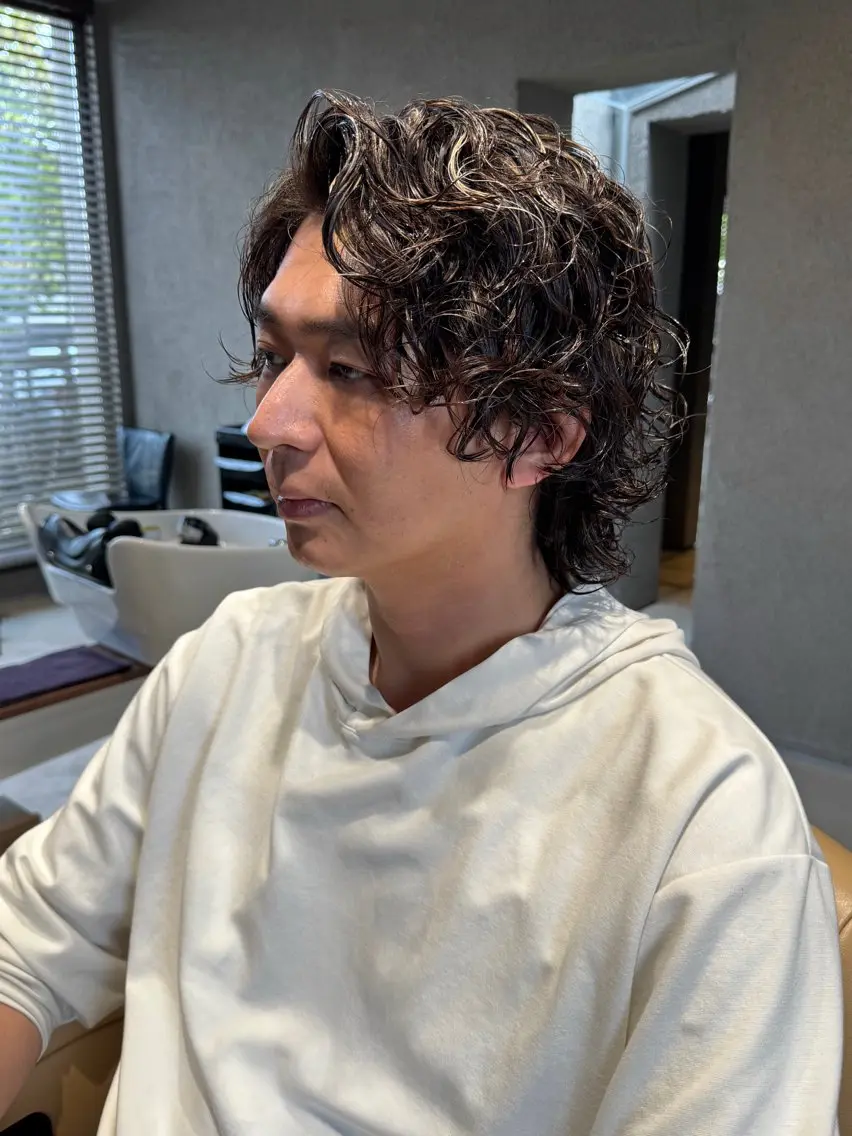 パーマ メンズ カット パーマ メンズカットパーマ 伊藤瑠星のヘアスタイル