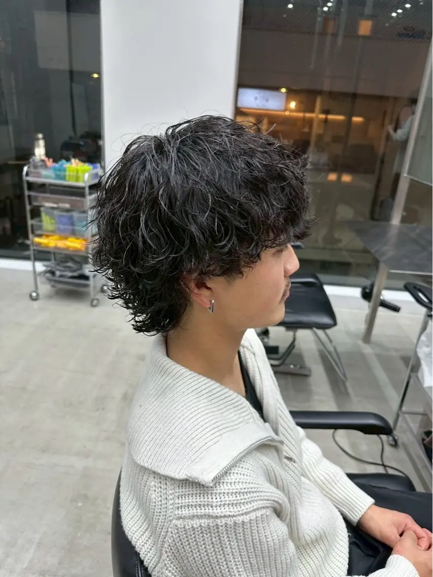 パーマ メンズ レディース／メンズ パーマ特化／内山遥斗のヘアスタイル