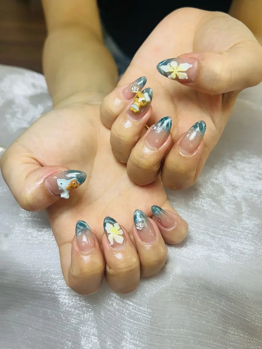 ネイル アートネイル チークネイル 長さ出し フレンチネイル ジェルネイル ハンドネイル ハンドケア 🦋new Nail🦋ニノのネイルデザイン