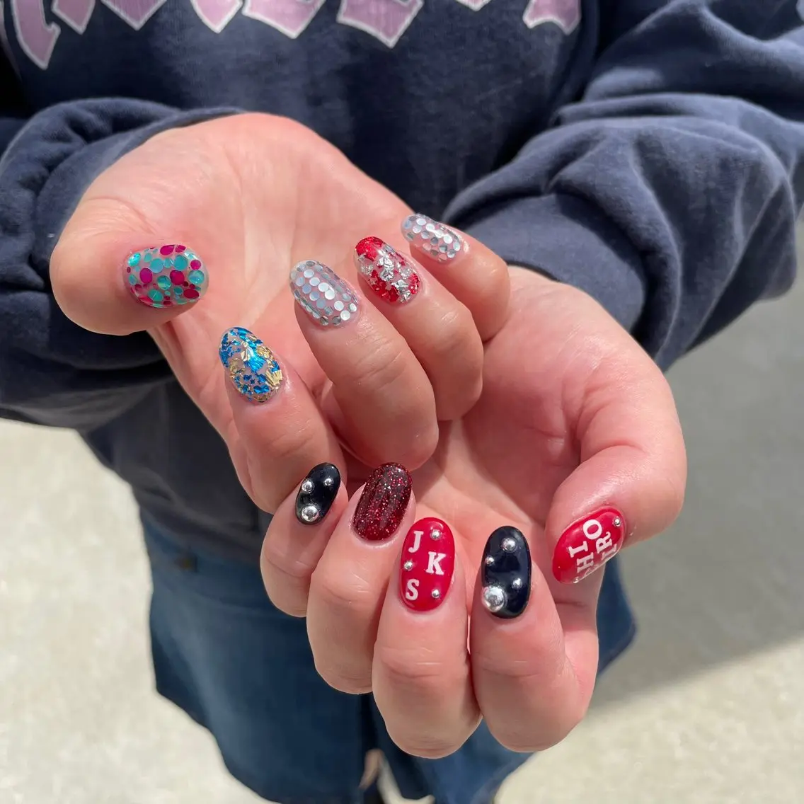 ネイル ハンドネイル Sea  nail by emaのネイルデザイン