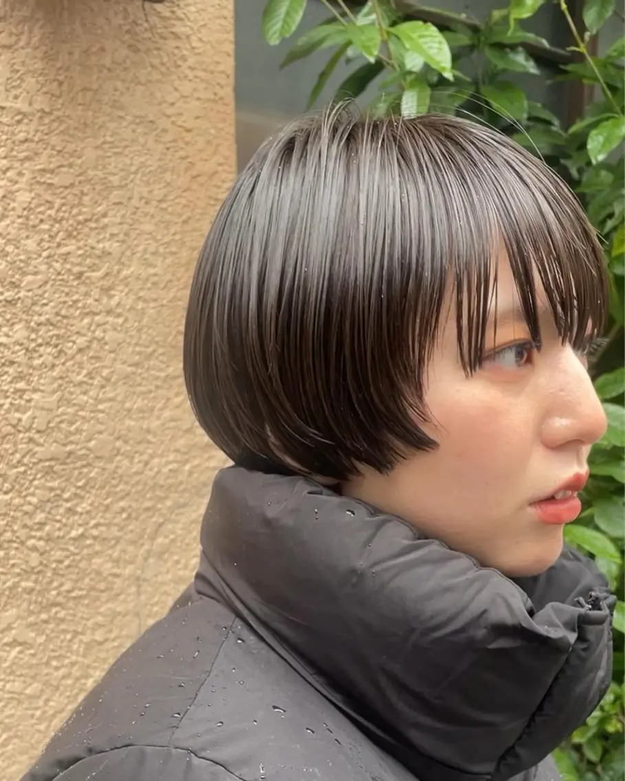 ショート ショートヘア ヘアカラー トリートメント MIZUKI /ボブ/顔周りカットのヘアスタイル