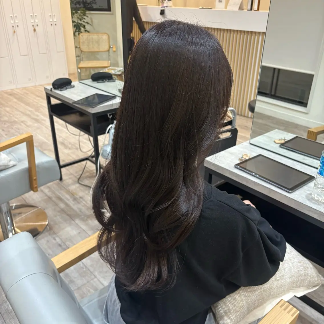 ロング ヘアカラー トリートメント 大木 唯月のヘアスタイル