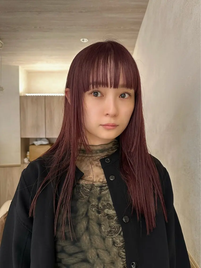 前髪縮毛+前髪カットの写真