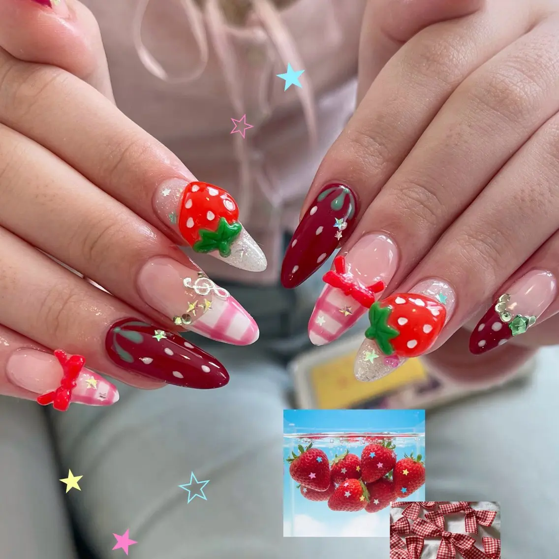 ロング ハンドネイル Yuka ネイリストのネイルデザイン