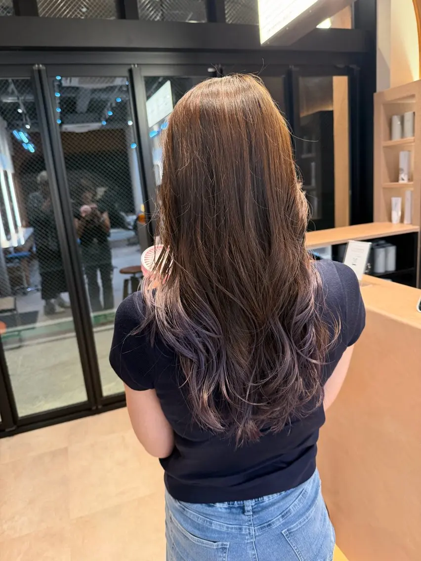 ロング ヘアカラー 小林 篤滋郎のヘアスタイル