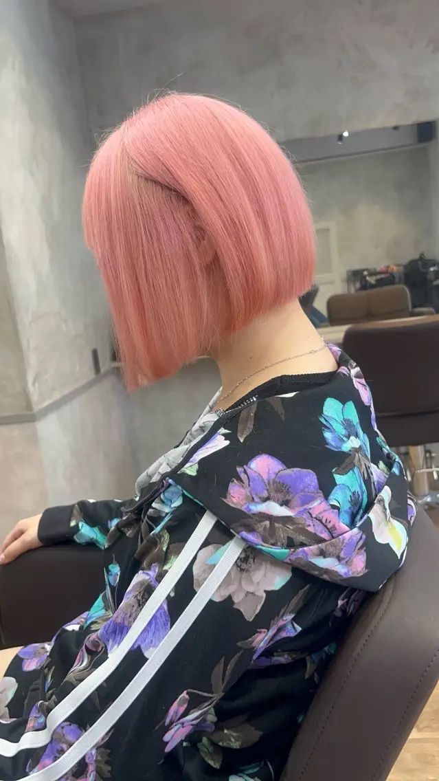 ショート ヘアカラー トリートメント 心斎橋ヘアカラー 海外ﾚｲﾔｰ/マリナのヘアスタイル