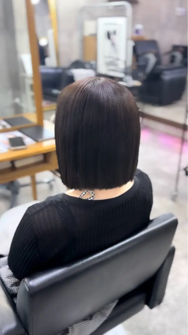 【切りっぱなしボブ限定】カットの写真
