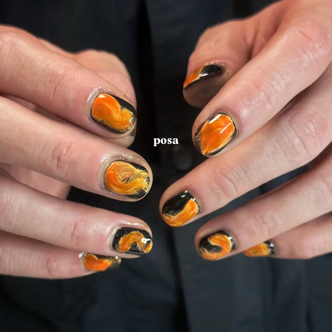 ネイル メンズネイル ニュアンスネイル シンプルネイル ハンドネイル posa nail モエミのネイルデザイン