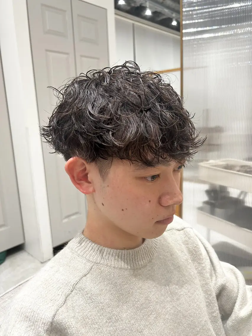 パーマ メンズ メンズパーマ 波巻きパーマ カット パーマ トリートメント 🫧艶髪ボブ🫧 チカのヘアスタイル