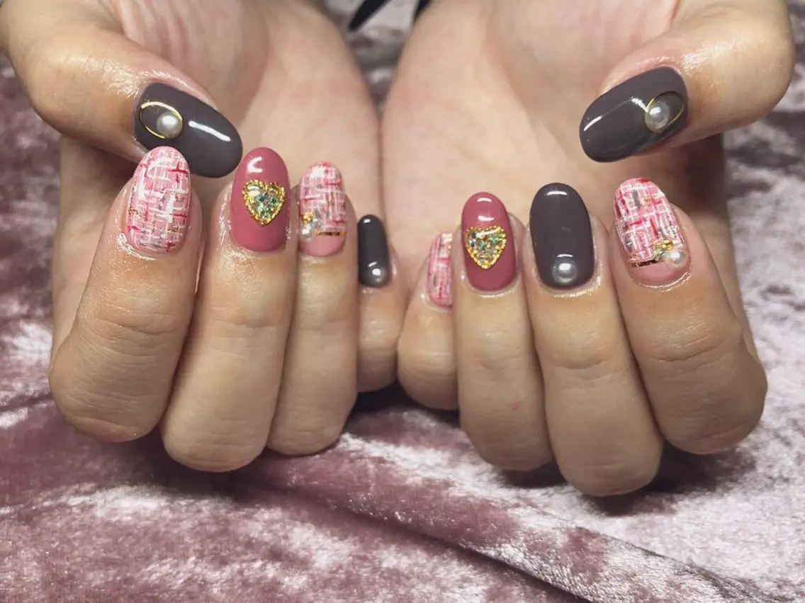 ネイル 持ち込み ハンドネイル パラあり！フィルイン 美フォルムのネイルデザイン