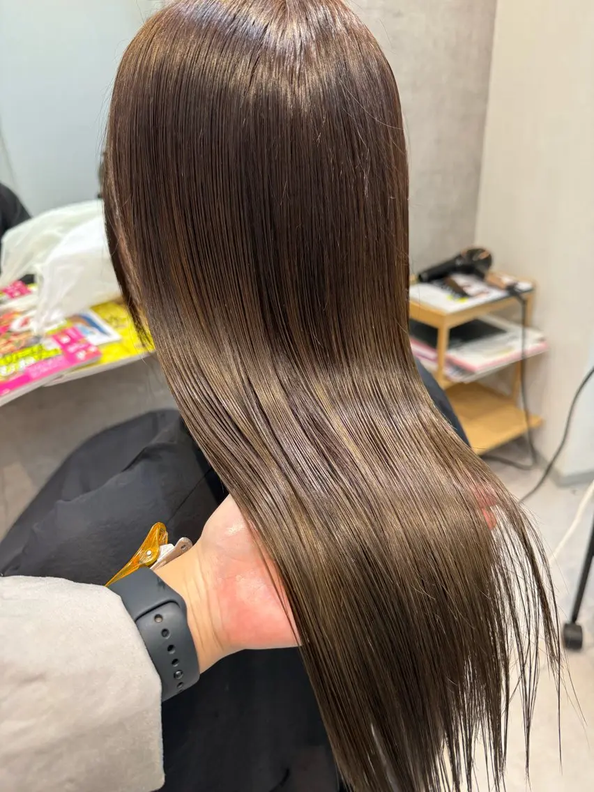 セミロング カラー 髪質改善 トリートメント 似合う髪型が 分からない方へのヘアスタイル