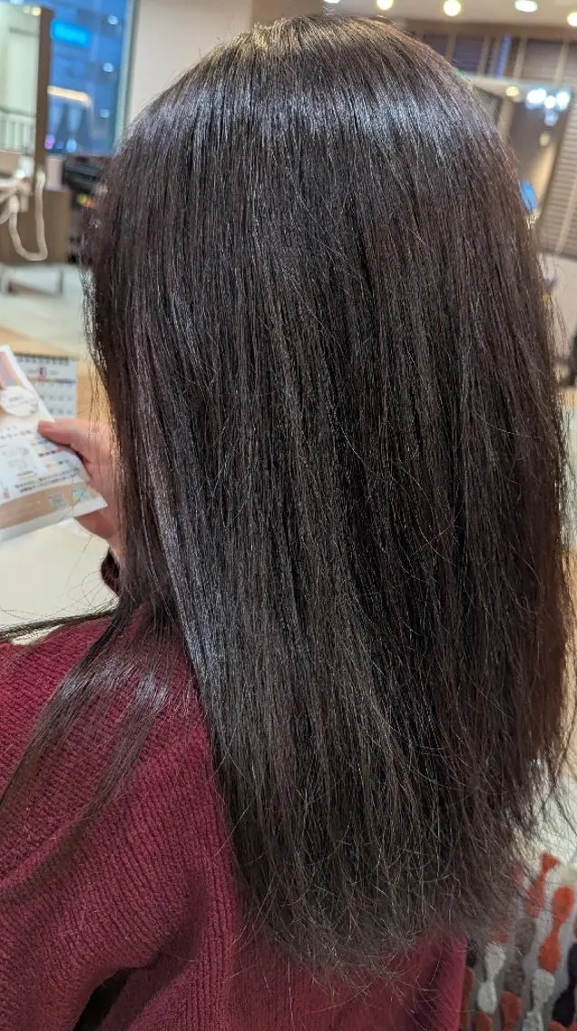 ロング カラー ブリーチ ブリーチなしカラー 菊池 梨々香のヘアスタイル